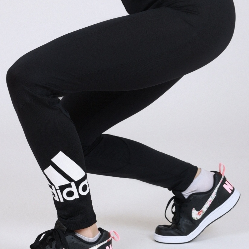 Adidas Black and White Athletic Leggings